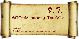 Vörösmarty Teréz névjegykártya