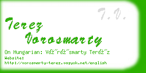 terez vorosmarty business card